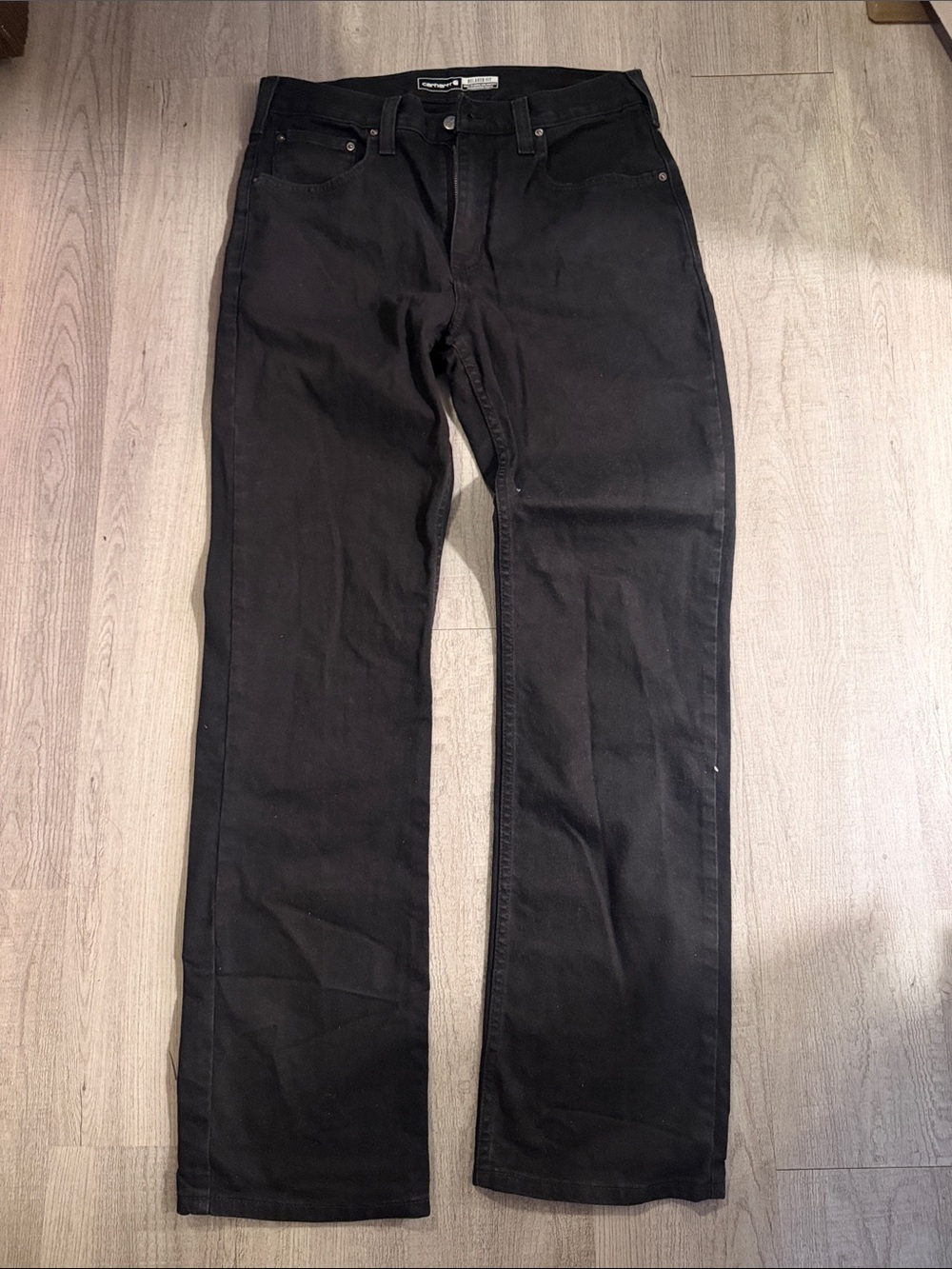 Carhartt Black Straight-Leg Jeans